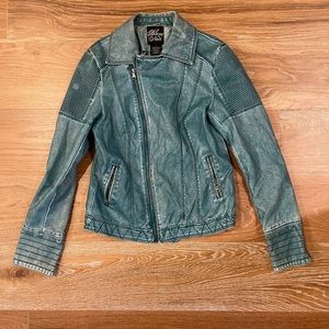 Blanc Noir Vegan Leather Moto Jacket